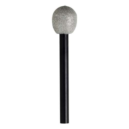Disco mikrofon, silver 25 cm