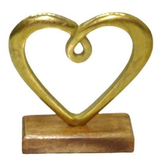 Dorre - Hedy Skulptur Hjärta 16 cm Guld