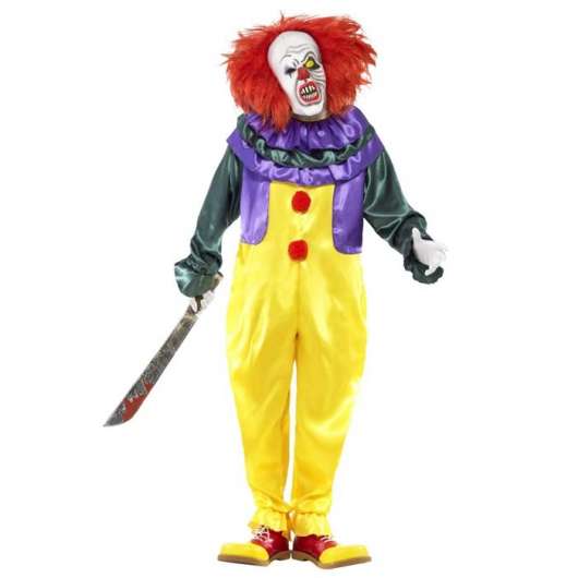 Dräkt, läskig clown-XL