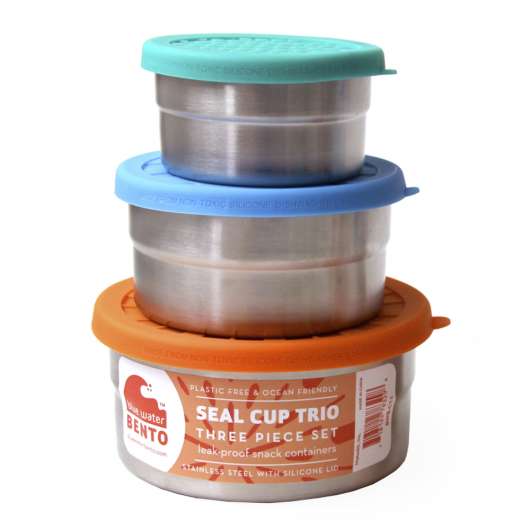 ECO lunchbox - Seal Cup Runda burkar 3 delar