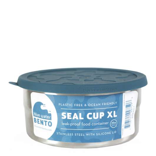 ECOlunchbox - Eco Seal Cup Rund burk XL 15,5 cm Blå