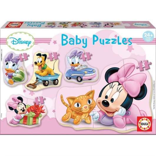 Educa, Baby puzzle 3-4-4-4-5 Pcs Minnie