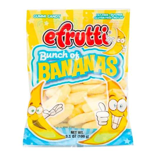 Efrutti Bunch of Bananas Godispåse - 100 gram
