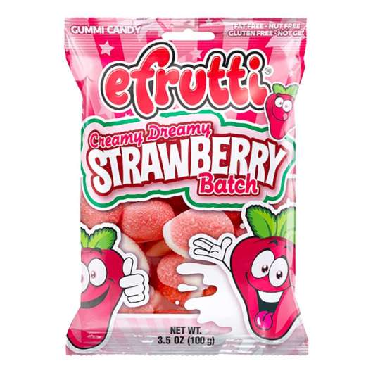 Efrutti Creamy Dreamy Strawberry Godispåse - 100 gram