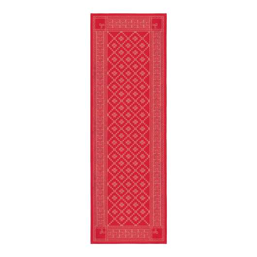 Ekelund - Åttebladrose 330 Löpare 50x150 cm Röd