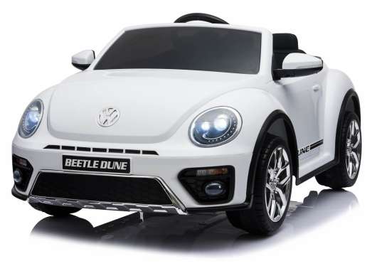Elbil barn VW Beetle Dune 2x12V motor vit