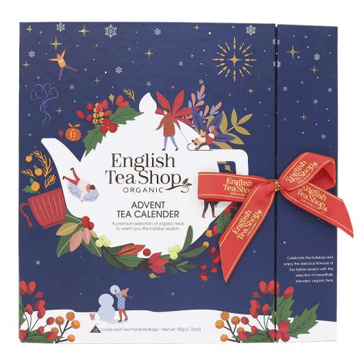 English Teashop - Advent Tea Calendar Eko Blå