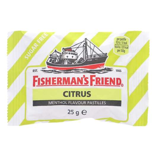 Fishermans Friend Citrus Sockerfri - 25 gram