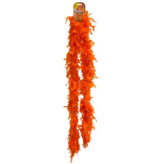 Fjäderboa, orange 180 cm