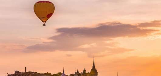 Flyg luftballong över Stockholm