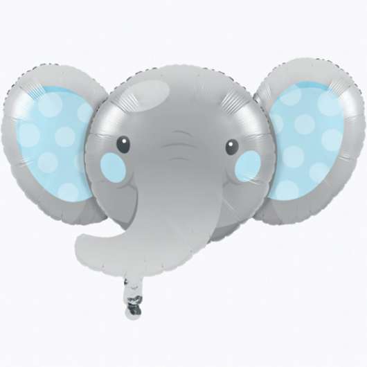 Folieballong Bedårande Elefant Blå
