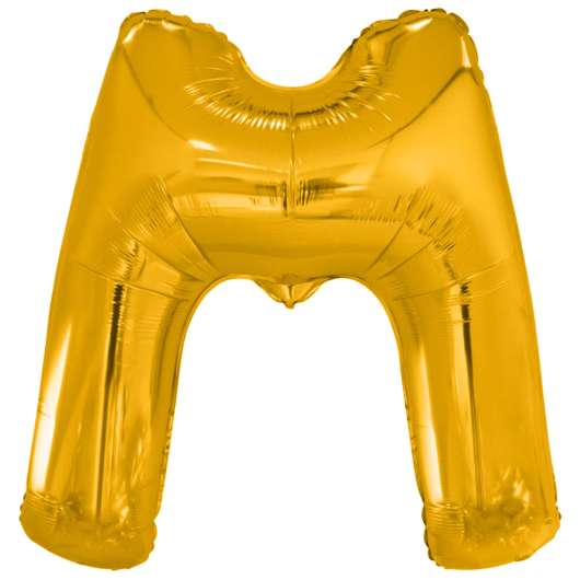 Folieballong, bokstav guld M 86 cm