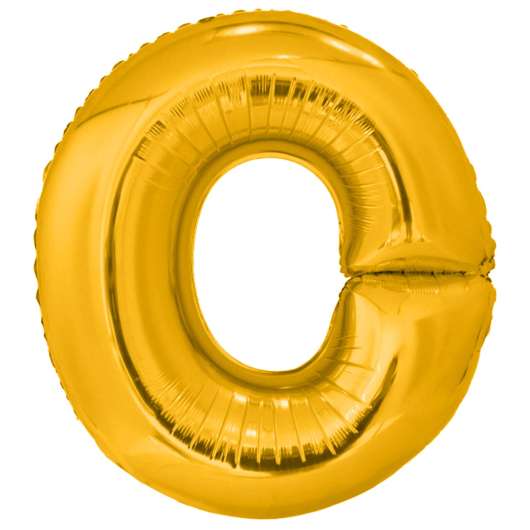 Folieballong, bokstav guld O 86 cm