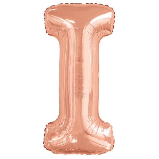 Folieballong, bokstav rosé I 86 cm
