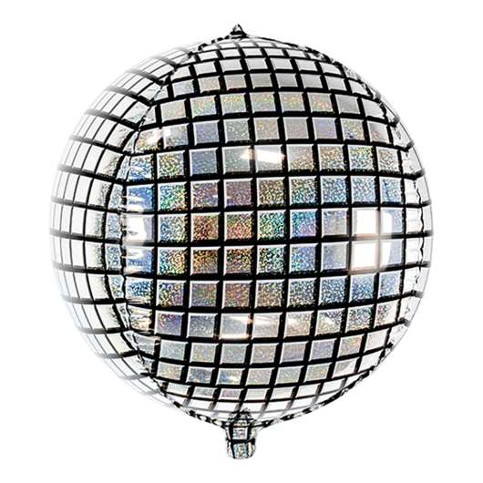 Folieballong Discokula Silver Holografisk - 1-pack