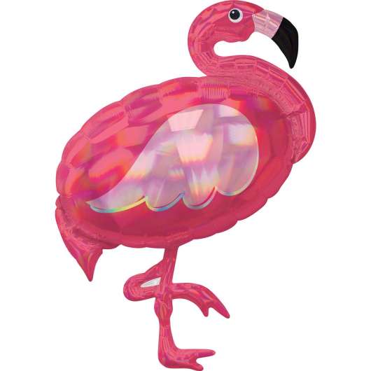 Folieballong, flamingo 71x83 cm