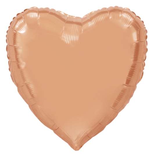 Folieballong, hjärta rosé 91 cm