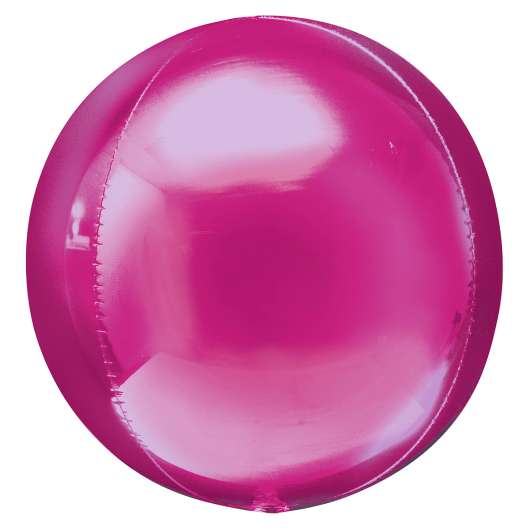 Folieballong, rund-Rosa