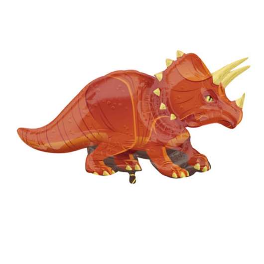 Folieballong, Triceratops dinosaurie 106x60 cm