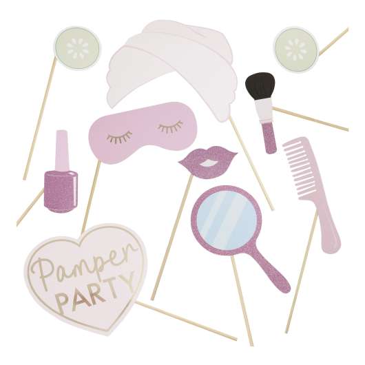 Fotoprops Pamper Party Rosa