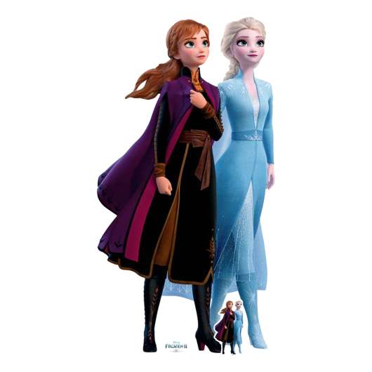 Frost/Frozen Anna and Elsa Kartongfigur