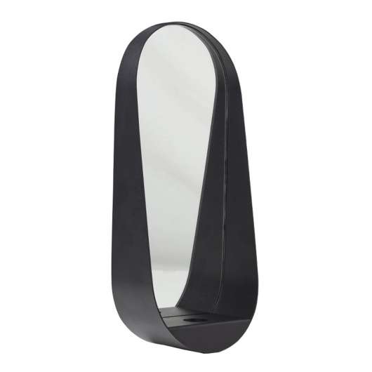 Gejst - Glim Ljusstake Spegel Oval 65 cm Svart