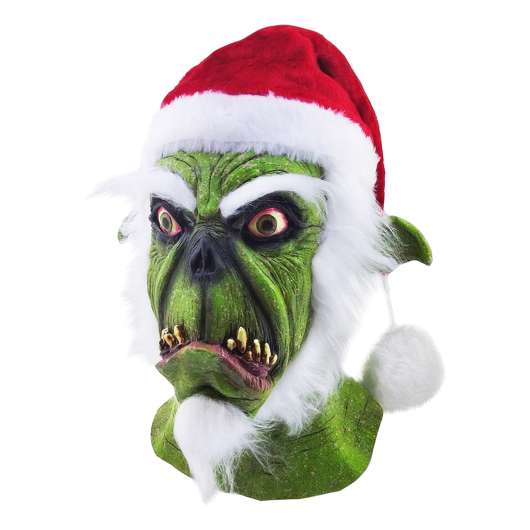 Ghoulish Green Santa Mask