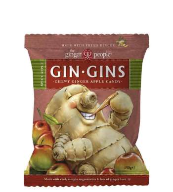 Gin Gins Chewy Spicy Apple 150 G
