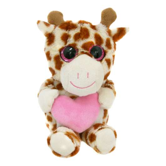 Giraff med Rosa Hjärta Mjukisdjur