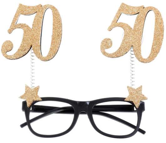 Glittriga glasögon 50 År