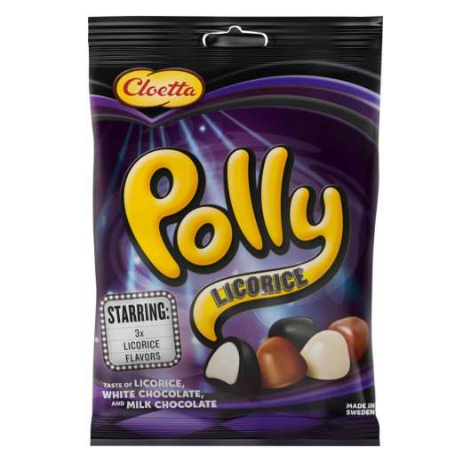 Godispåse, Polly licorice 100 g