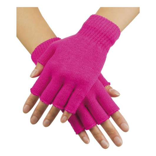 Handskar Fingerlösa Neonrosa - One size