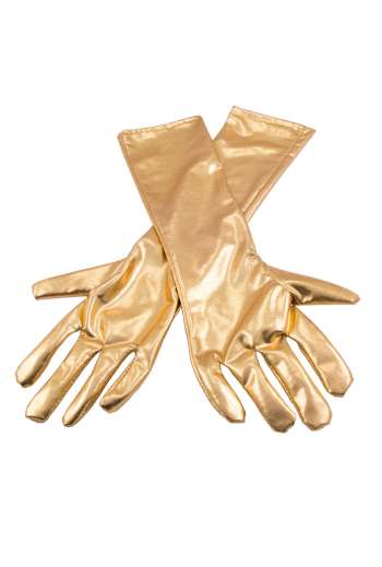 Handskar, guldmetallic