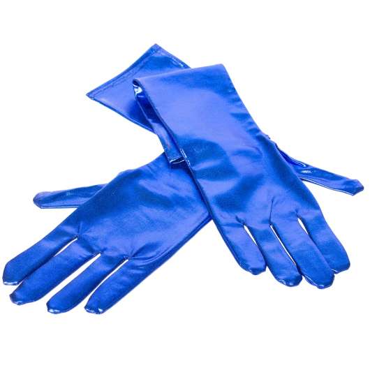 Handskar, metallic blå