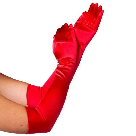 Handskar, röda 57 cm