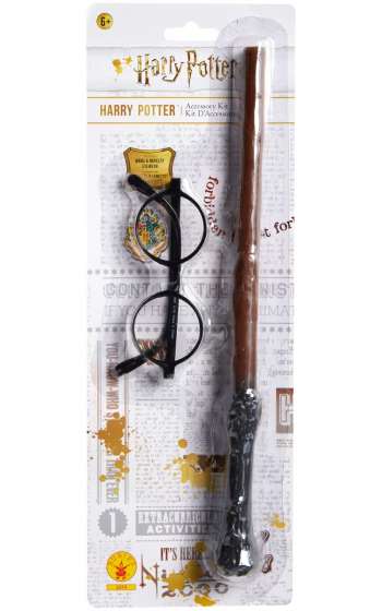 Harry Potter, glasögon och trollspö