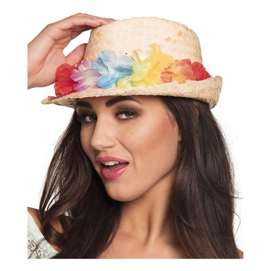 Hatt Aloha med Blomstergirlang - One size