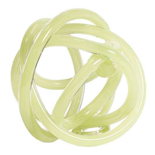 Hay - Glasskulptur Knot No 2 L Ljusgrön