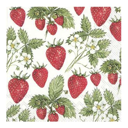 IHR - Servett Delicious Strawberries 33x33 cm