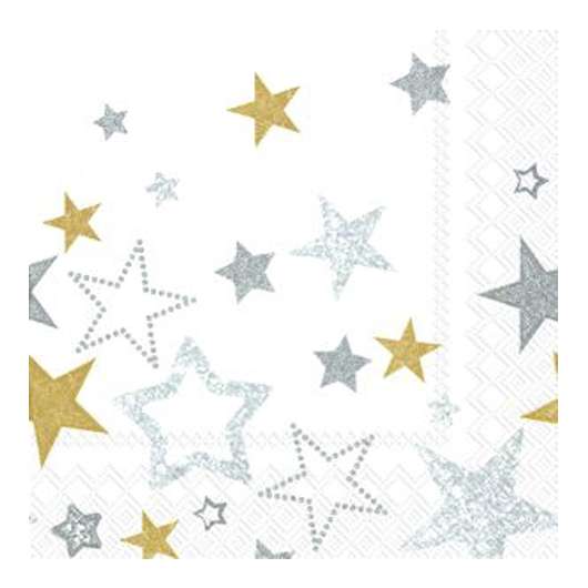 IHR - Servett Sparkling Stars 33x33 cm