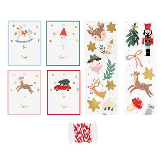 Juletiketter & Stickers Kit