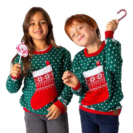 Julstrumpa Jultröja för Barn - 10-12 år