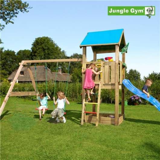 Jungle Gym Castle lektorn komplett med Swing Modul X