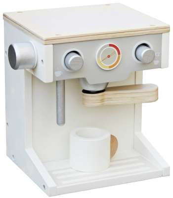 Kaffemaskin i trĆ¤ leksak till barn Woodi World Toy