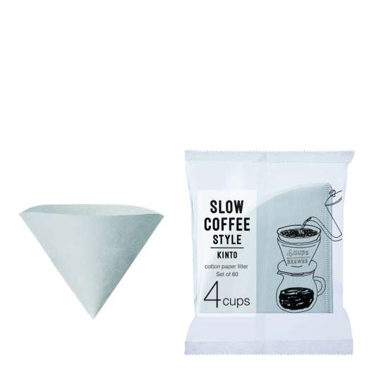 Kinto - Slow Coffee Pappersfilter 4 koppar