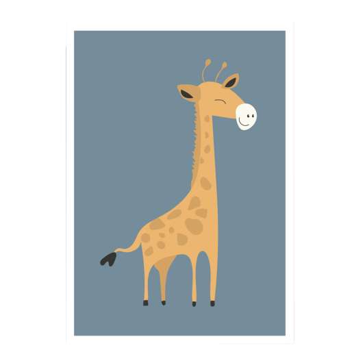 Kunskapstavlan® - Poster Mini Print A5  Giraff