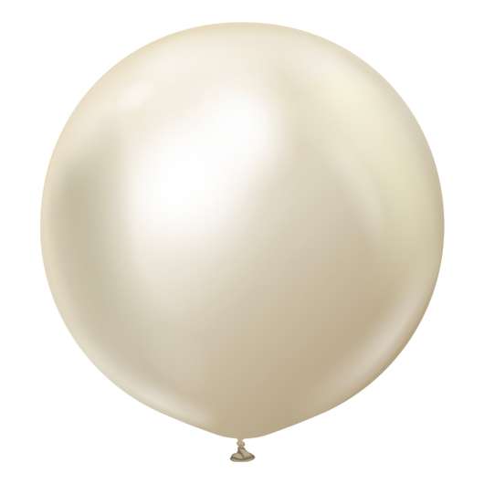 Latexballonger Professional Superstora White Gold Chrome - 2-pack