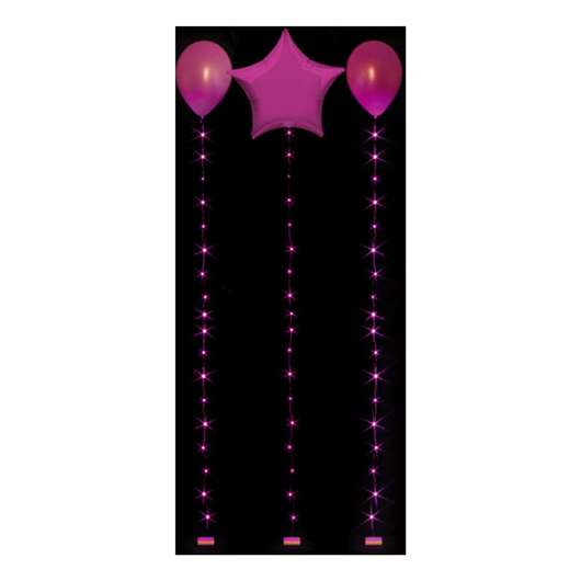 LED-slinga för Ballonger - Rosa 1.8 m