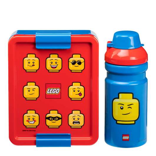 LEGO - Lunchbox set Ikonisk Blå/Röd