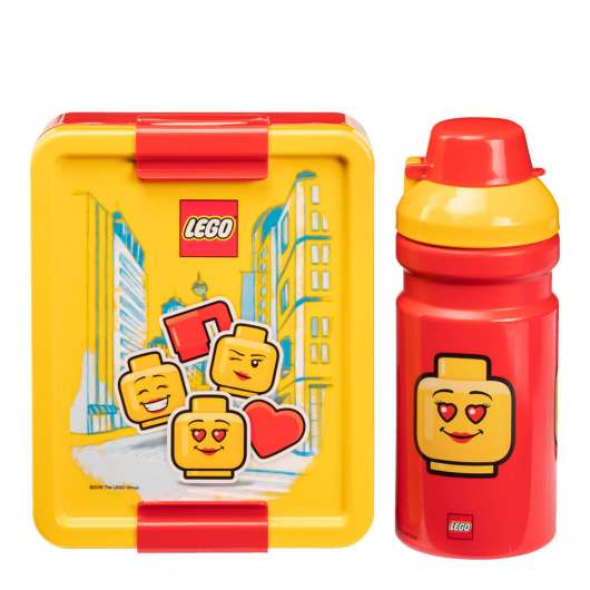LEGO - Lunchbox Set Ikonisk Figur Gul/Röd